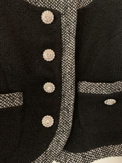 Cropped boucle jacket