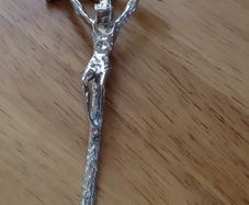 Silver coloured Cross out of Italy
