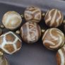 Burmese Antique Pumtek Pyu & Skull Shape Beads Necklace 26 inches Image 2