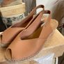 Toni Pons Tan Brown Espadrille Wedge Sandal Shoes Image 2