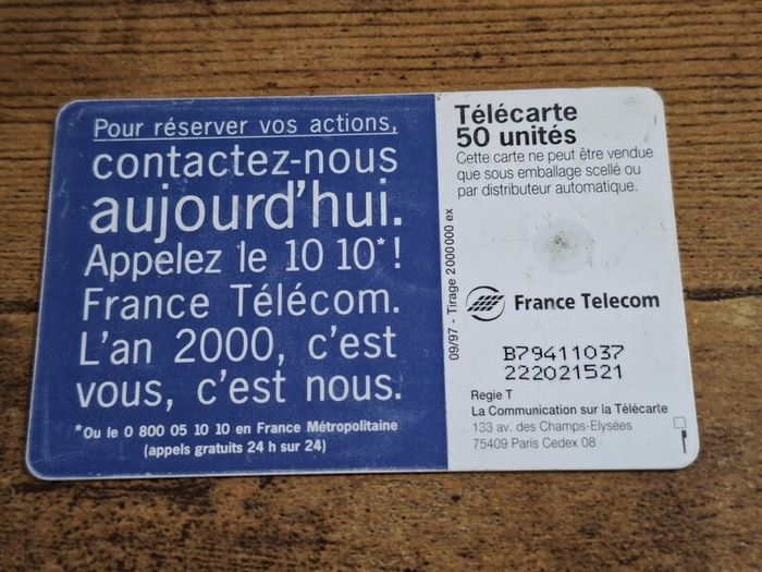 France Phonecard "Bourse Actions France Telecom", used, 9/1997, 50 Units - free standard postage