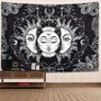 Sun and Moon Tapestry Black and White Large Tablecloths Psychedelic Tapestry Wall Hanging for Bedroom Living Room Decoration (MULTIPLE SIZES) Image 3