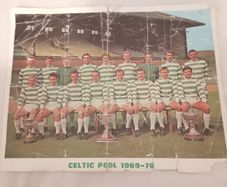 Autographed celtic pool picture