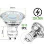 LED Bulbs Warm White 2700K, 4W 350lm Spot Light Bulbs, 50W Halogen Spotlight Equivalent, Energy Saving GU10 LED Lightbulbs, 120 Degree Wide Beam, Non-dimmable, Pack of 6 (FREE POSTAGE) Image 2