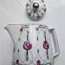 Vintage Charles Rennie Mackintosh Tea For Two Set Porcelain Art Deco Tea pot and jug Image 4