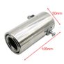 Exhaust Pipe Tip Car Auto Muffler Steel Stainless Trim Tail Tube Auto Replacement Parts Exhaust Systems Mufflers Vehicle Image 3