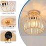 Light Fittings Ceilings,Gold Chandelier Lampshade,Ceiling Lights Living Room,Led Kitchen Chandeliers,Hallway Lights Ceiling E27 Base,NO Bulbs,LAMP DIAM 28CM Image 4