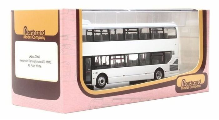 Northcord : 1:76 white bus, Free Post