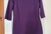 Purple Dress with Beaded Shoulders - Size 16