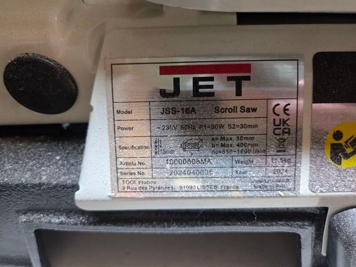 Scroll saw JET new