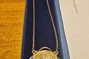 Vintage Sarah Coventry Carved Resin Lady Portrait Necklace