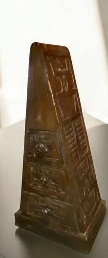 Unique handcarved large pyramid storage box