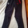 Bnwt adidas man utd travel bottoms Size medium 32" leg black tapered Image 5