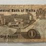 Malta 1 Lira 1967 Banknote Image 2