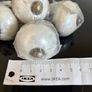 Opal ceramic knobs (4) with pewter details Image 6