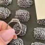 Platinum (950) Trilogy diamond ring Size N Image 5