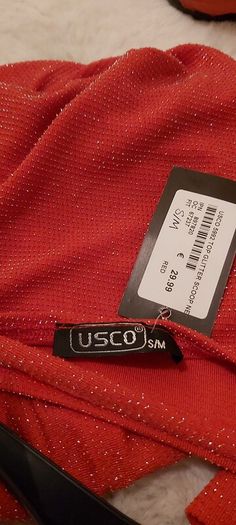 Ladies red dressy  top