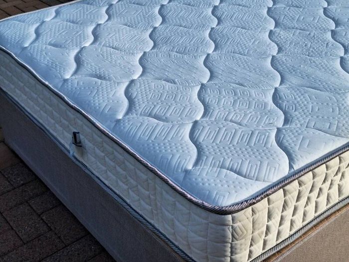 Double bed base and mattress