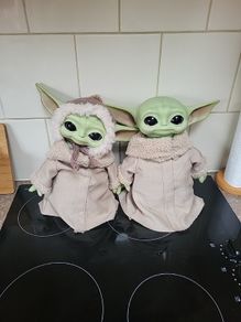 2 Baby Yoda/ Grogu Dolls