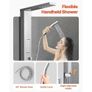 Tower System with Rainfall Shower Head, 53 in Brushed Stainless Steel Shower Column, 3-Function Faucet, High Pressure Wall-Mount Image 4