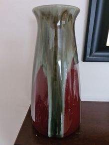 glazed pottery vase