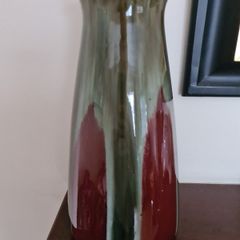 glazed pottery vase