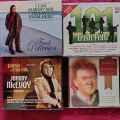 CDs.  Johnny McEvoy, Frank Patterson, Irish Folk compilation.
