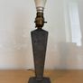 Antique Arts and Crafts Talbot hammered pewter table lamp c1930 Image 5