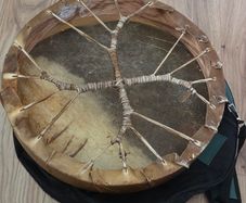 Celtic ceremonial drum - Mustang skin