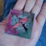 3d etched Angel Pyramid     Iridescent Image 3