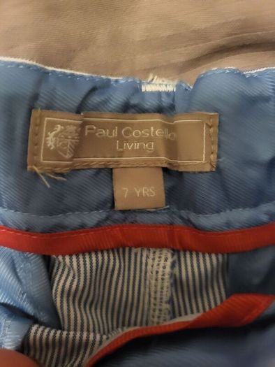 Paul Costello boys shorts suit age 7/8