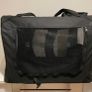 MOOL Lightweight Fabric Pet Carrier Crate with Fleece Mat and Food Bag, Black Image 2