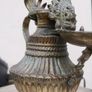 Antique Nepali Brass Oil Lamp - Sukunda H-9" Image 5