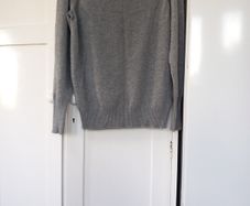 Jaeger Grey Cashmere & Wool Sweater L