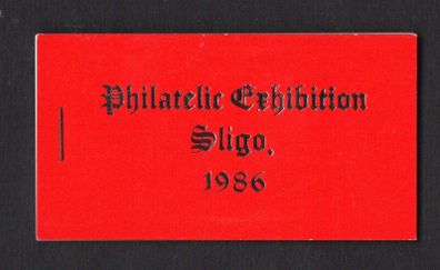 1986 Ireland Sligo Philatelic Society Exhibition Booklet Mint Never Hinged (MNH) no 148