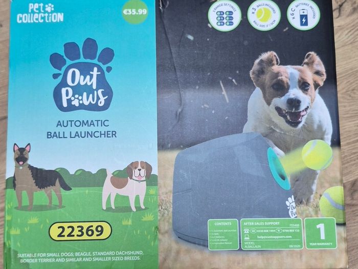 Out Paws Automatic Ball Launcher (Aldi)