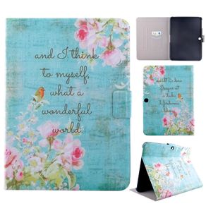 Card Slot Patterned Leather Case Folio Stand Cover For Galaxy Tab4 T330