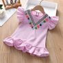 Ruffle Stripe Dress Girls Image 2