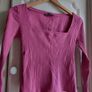 Unworn Pink Square Neck Long Sleeve Top SIZE M Image 7