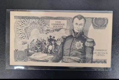 England (University of Oxford and Cambridge) 5 pounds UNC banknote 1900-1999