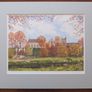 "UCC from Perrott's Inch" - Limited Edition Watercolour Print by Irish Artist Anna O'Hara | University College Cork Landscape | 27.9 x 37.5 cm Image 4