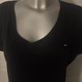 Tommy Hilfiger black V-neck ladies top size XL UK18 EU46 Postage included Image 4
