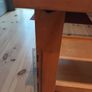 2 oak side tables with glass top Image 6