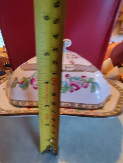 Vintage Bridgwood Indian Tree Dish With Lid