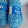 New blue wool knitting crochet crafts Image 2