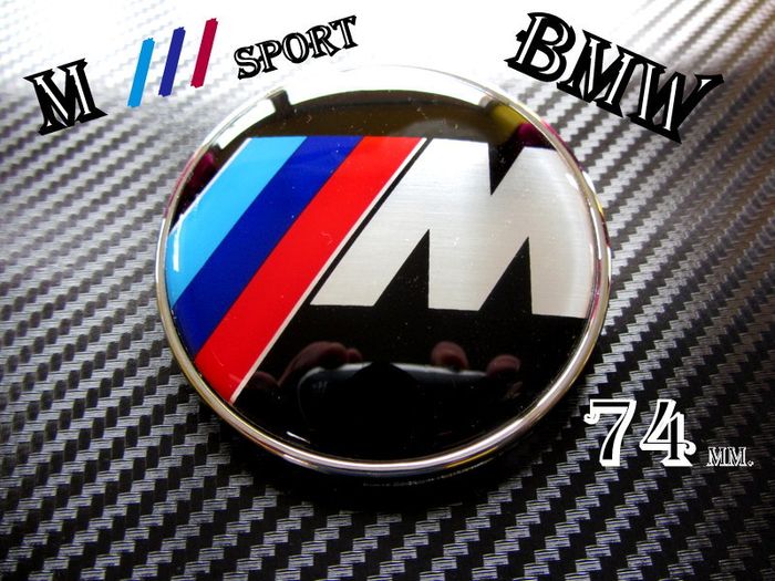 BMW 74mm M - SPORT Emblem Badge Rear Trunk Logo 1 3 5 6 7 x z m class