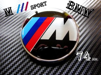 BMW 74mm M - SPORT Emblem Badge Rear Trunk Logo 1 3 5 6 7 x z m class