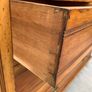 Late Victorian Oak Dressing Chest With Mirror. Image 4