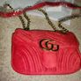 Red Stunning Velvet GG Marmont Shoulder Bag - perfect for Valentine's day Image 6