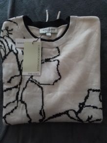 Ladies Jumper/Carolyn Donnelly The Edit Flower Print Top .. Small UK .. 36-38 EU .. Price Drop